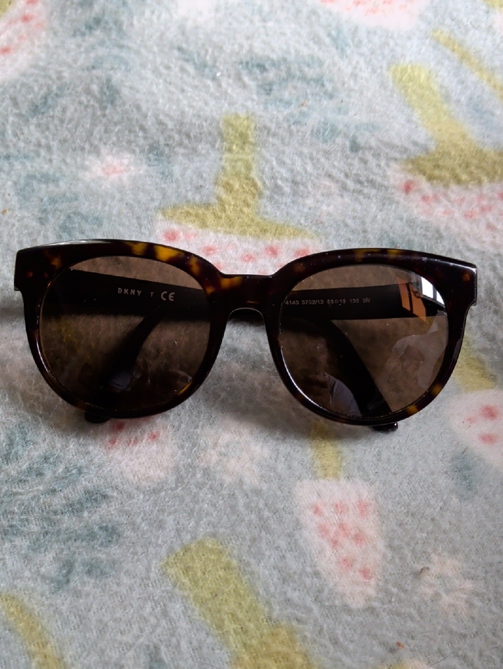 DKNY Tortoiseshell Sunglasses with Brown Lenses